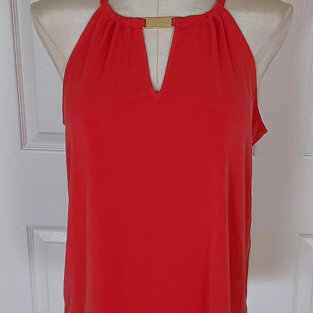 Michael Kors Red Halter Blouse